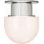 Callan Flush Mount with White Glass Dome-379625149-379625148