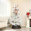 Arbre de Noël artificiel régulier (double) avec aiguilles blanches
