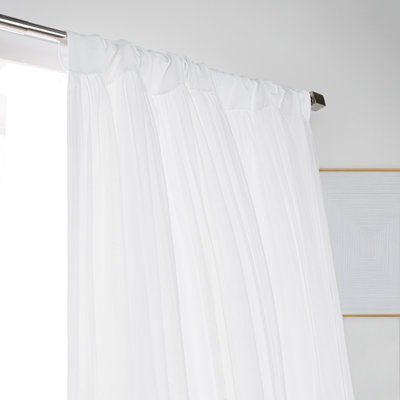 Harborcreek Solid Color Blackout Thermal Rod Pocket Curtain Panels