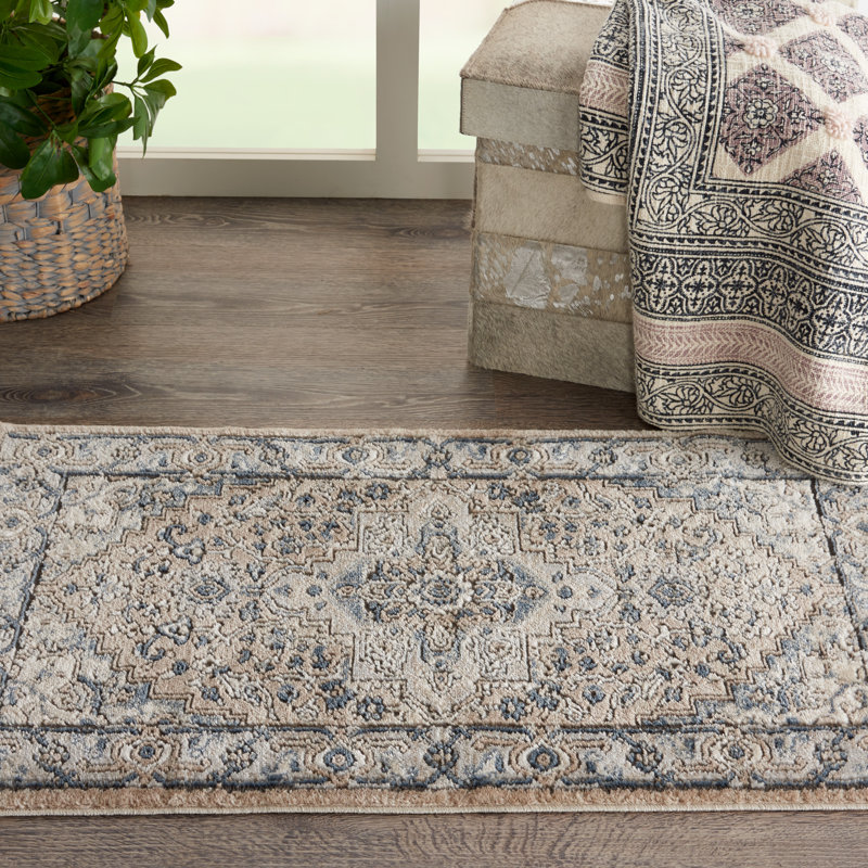 Tapis oriental beige / gris Jurado, Rectangle 3 pi x 5 pi