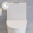 St. Tropez Two-Piece 12" Rough-in 1.1/1.6 GPF Dual Top Flush Elongated Toilet in Glossy White