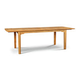 Manorhouse Rectangular Teak Outdoor Dining Table With Built-in Extension