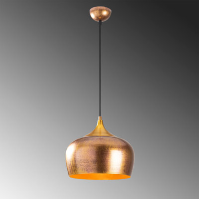 Luminaire suspendu en dome à 1 lumière