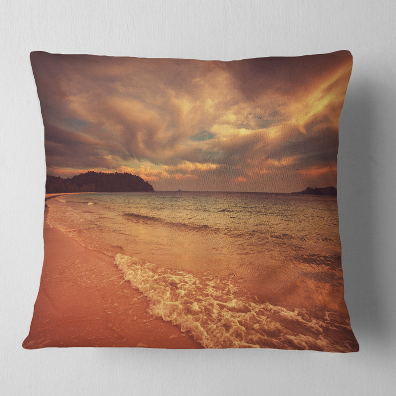 Coussin Seashore, 16 po x 16 po, Carré