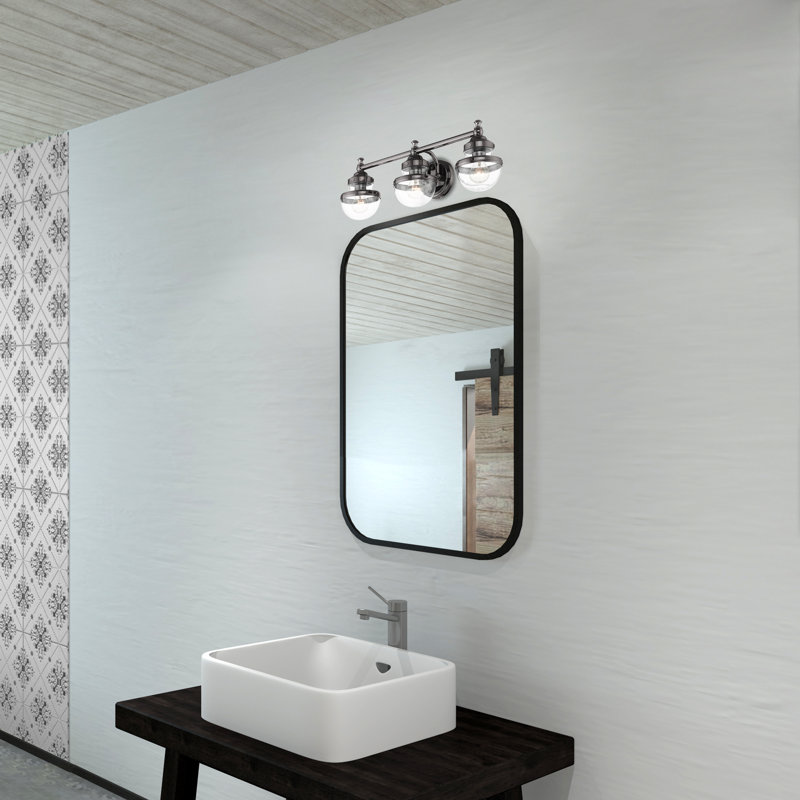 Liverman 3 - Light Dimmable Vanity Light, Black Chrome