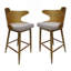 Chaise de bar élégante avec design Mid-Century et siège rembourré-269770222-269770221