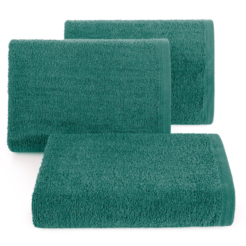 Hrithvik Midweight Jacquard Hand Towel, Bottle Green