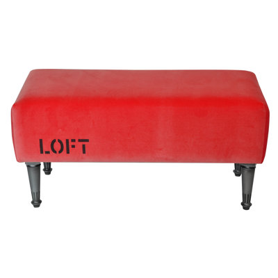 Loft Velvet and Polyester Upholstered Bench