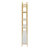 78 Inch 4 Tiers Bookshelf, Storage Cabinet Display Shelf, X Bar Gold Frame