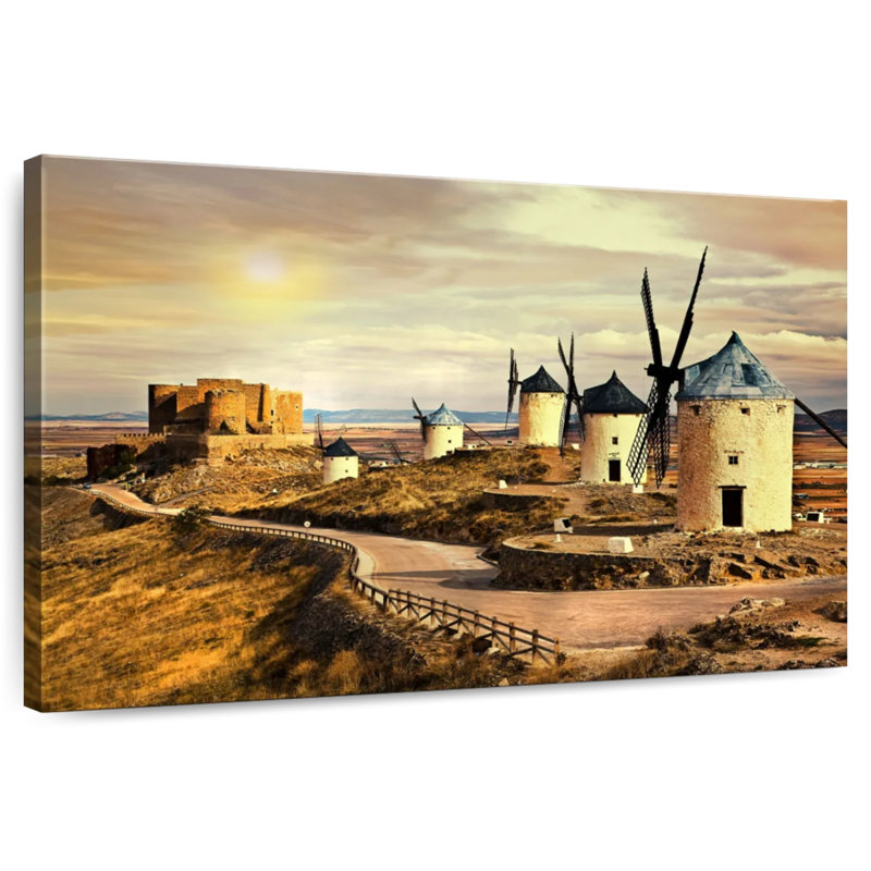 Moulin à vent Alvord Don Quichotte, H 8 po x l 12 po