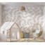 Papier peint abstrait, formes organiques beiges-386585005