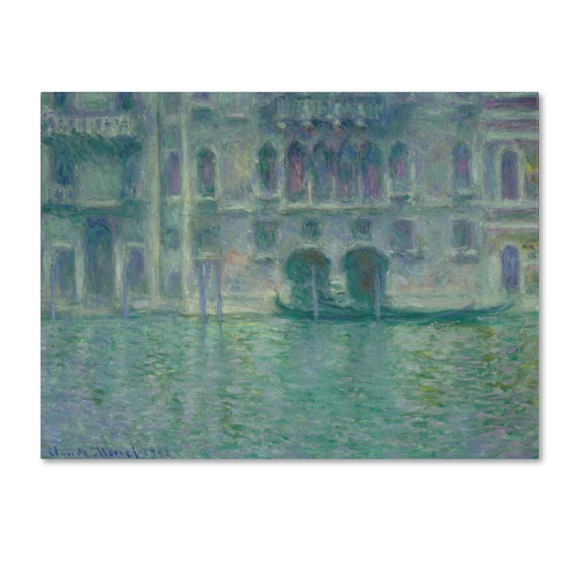 Claude Monet Palazzo Da Mula Venice 1908 Canvas Art