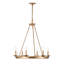 Lustre en roue de chariot à 6 lumières de style bougie Narron-1456788494