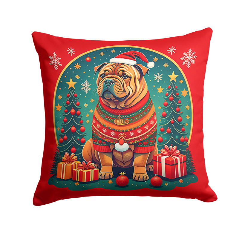 Coussin décoratif intérieur / extérieur Enchanted Christmas, 14 po x 14 po