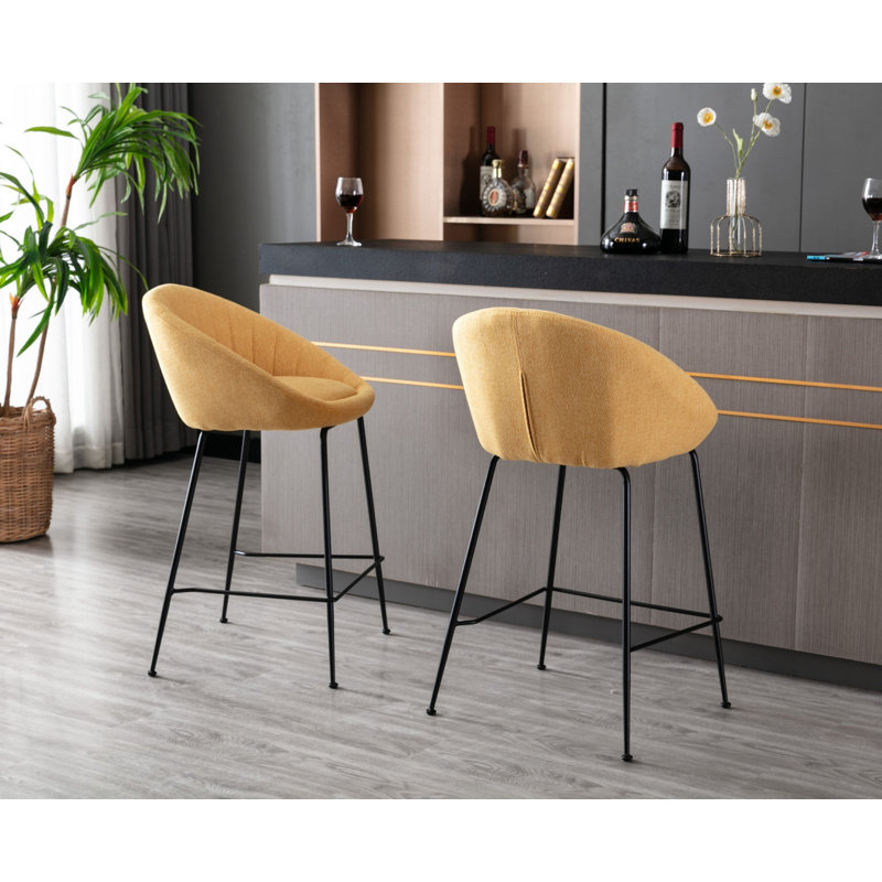 Parthenia Counter Stool, Grey / Grey
