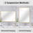24X32 Inch Metal Framed Rectangular Bathrrom Mirror For Wall-1546647303