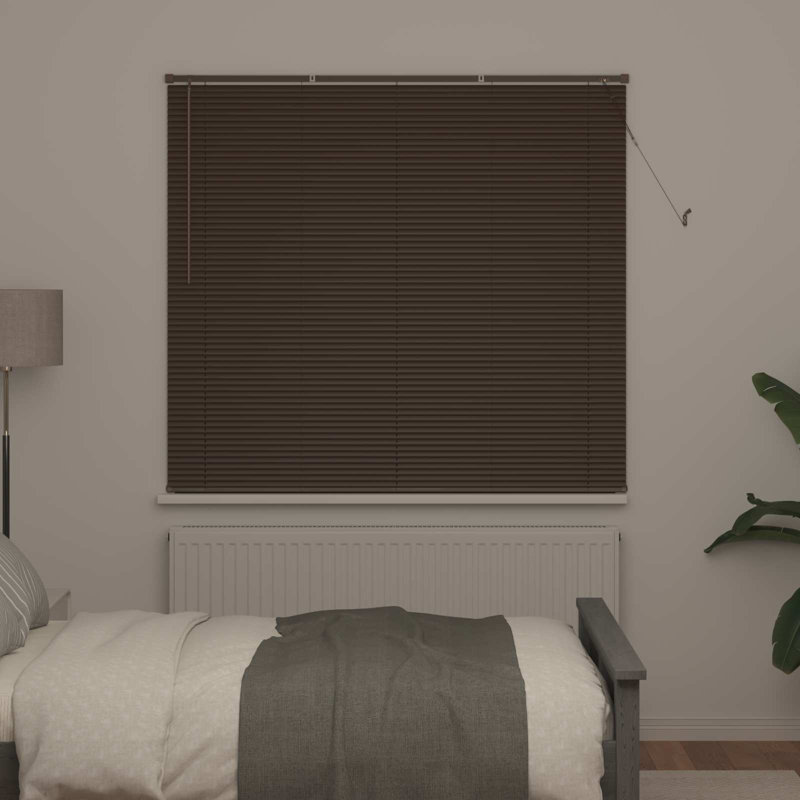 Venetian Blind, 140cm W x 150cm L, Dark Brown