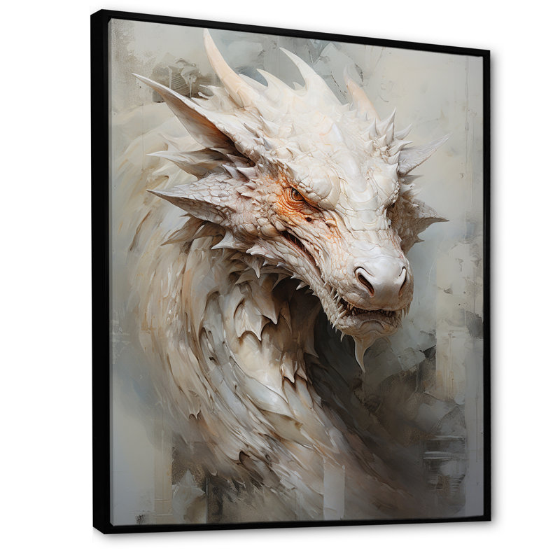 Dragon S Royaume enchanté III, Cadre flottant noir, H 20 po x l 12 po x P 1 po