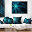 Fractal Cross Design - Coussin décoratif à imprimé abstrait-30734804