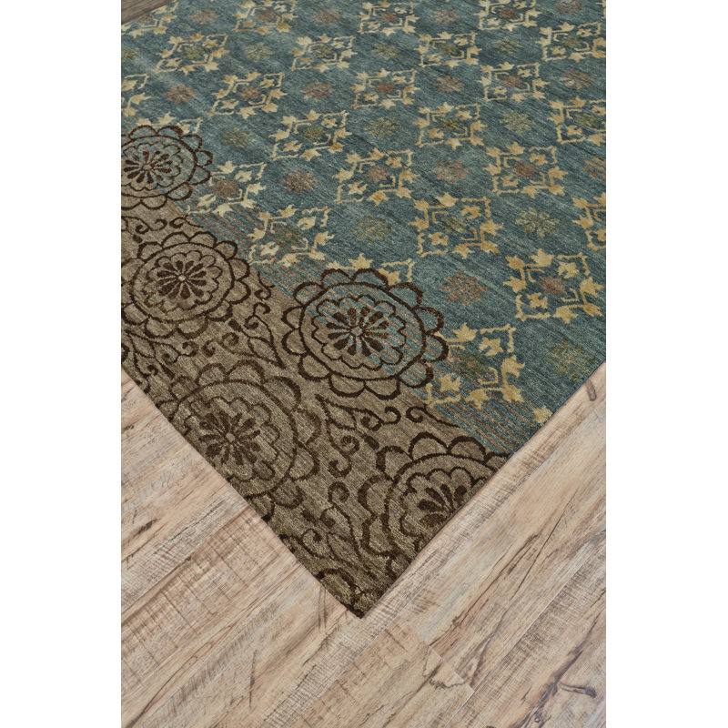 Qing Patchwork Area Rug, Rectangle 7'9" x 9'9"