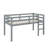 Twin Loft Bed With Guardrails And Ladder-721587308