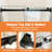 44"-48" W x 76" H Double Sliding Frameless Shower Door with 5/16" (8mm) Crystal Clear Tempered Glass-120927357-129242178