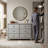 Weston 46.3" W Traditional Gray 6-Drawer Dresser with Solid Wood Legs-998249125
