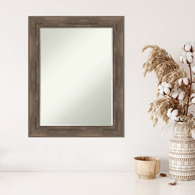 Miroir mural Anette, Brun