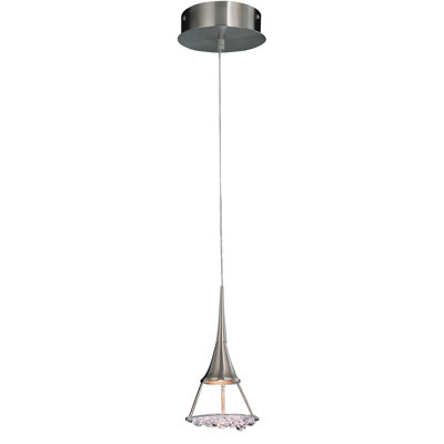 Luminaire suspendu simple géométrique à 1 lumière Crystal Lake