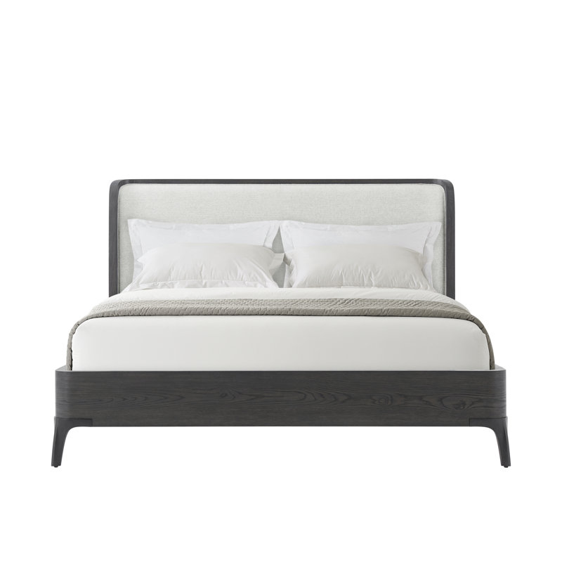 Rome Upholstered Wingback Bed