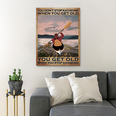 Impression sur toile tendue, "Kayak boy"