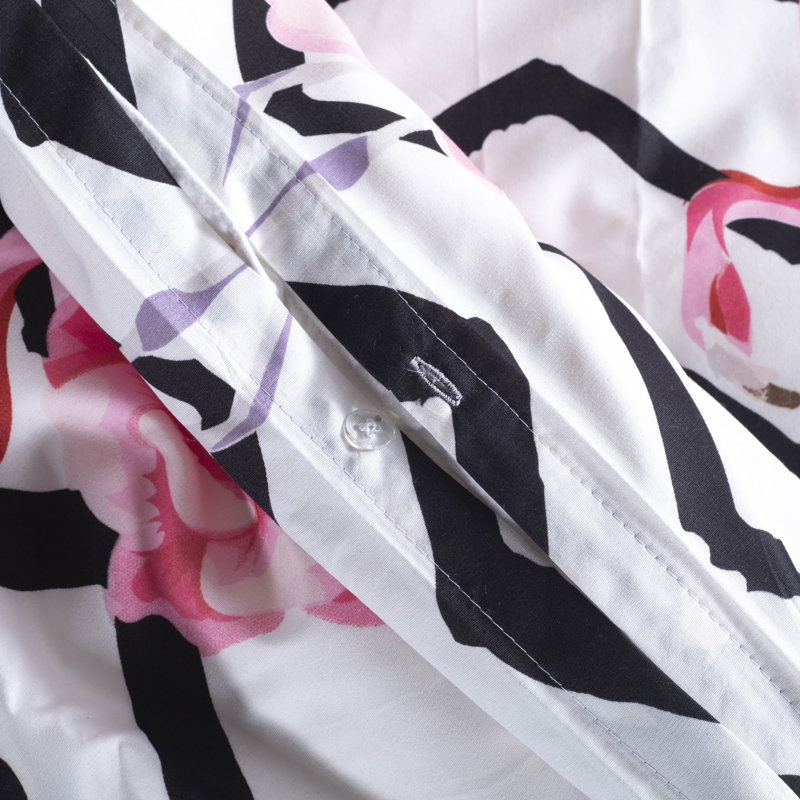 Flamingo Duvet Cover Set, Super King Duvet Cover + 2 Standard Pillowcases