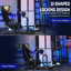 Anman Simulator Racing Cockpit with Seat & Monitor Stand Fit Logitech G29 G920, Not Include Steering wheel & Wheels & Pedals and Shifter Handbrake