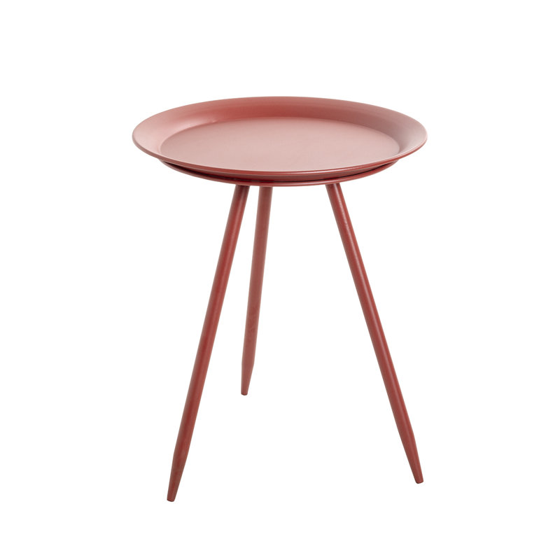 Colten 3 Legs End Table, Red