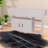 Space-saving Modern Dining Table, Mdf White, Mobile For Small Kitchens