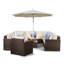 Yancey 5 Seater Rattan Corner Sofa Set