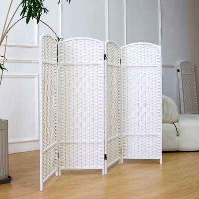 160 cm W x 120 cm H 4 - Panel Iron Folding Room Divider