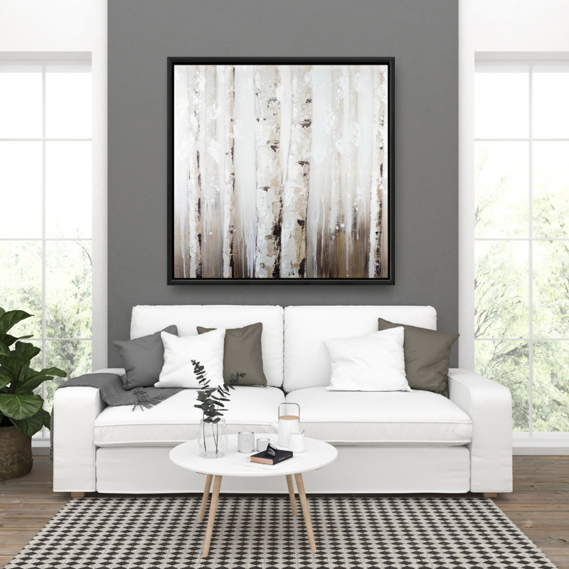" Abstract White Birches "
