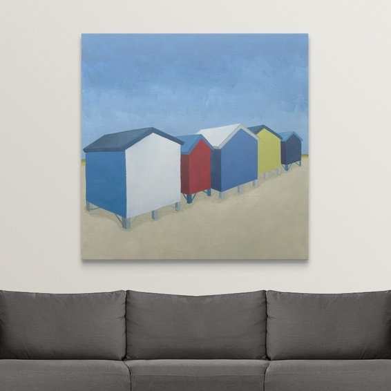 « i » megan meagher, reproduction d’art Beach Retreat, H 35 po x l 35 po x P 1,5 po, Toile