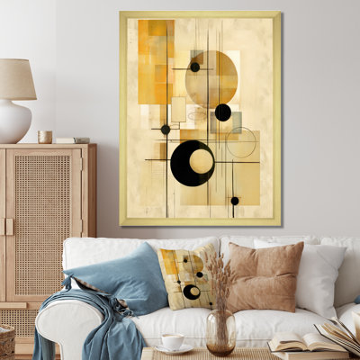 Beige géométrie en mouvement II sur toile