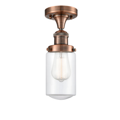 Saroyan Glass Semi Flush Mount