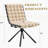 Set Of 2 Beige Velvet Dining Chairs With Black Legs, Modern Tufted Accent Chairs For Dining Room & Kitchen-1683846334-1683846333