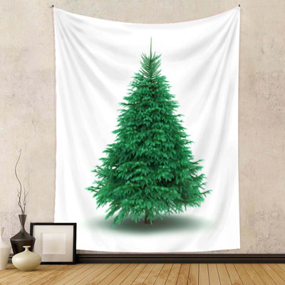 Christmas Tree Tapestry Green Tree Decorative Wall Hanging Home Decor Decoration