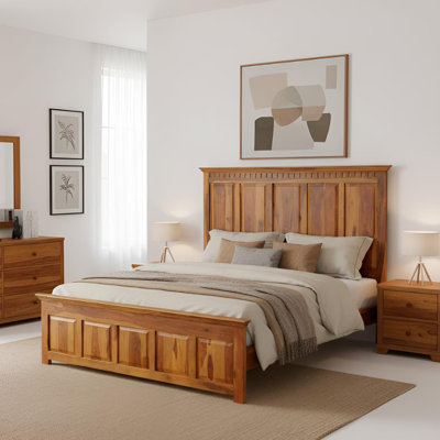 Teleah Solid Wood Platform Bed