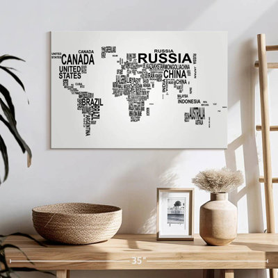 Carte du monde avec texte Aliaz