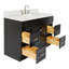 Ensemble de meuble-lavabo simple autoportant 48 po avec plateau en quartz Hamlet-138979225-94003766