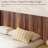64.4" Wide Wall - Mounted Headboard For Queen Bed Walnut, Wingback And Contemporary 3D Carving, Realistic Wood Grain, Fast Setup Walnut Bed, Modern Real Look, Simple Assembly-385036941