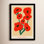 Modern Red Flower Bouquet Print