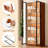 Walnut Finish Entertainment Center With Tv Stand, 4-tier Glass Display Shelves And Center Table For Living Room, Luxury Mid-century Modern Wood Media Console Set Of 3 With Drawers And Storage For 35/45/55 Inch Tv, Brown-231840406
