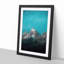 Mountain Peak in Wyoming in Abstract - Picture Frame Painting Print-55726528-55726530